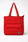 SCARLET Puffed  Tote  Bag