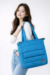 AZURE CLOUD Puffed Tote Bag