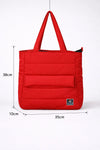 SCARLET Puffed  Tote  Bag