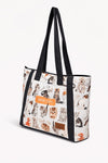 Meow Luxe Carryall Printed tote bag